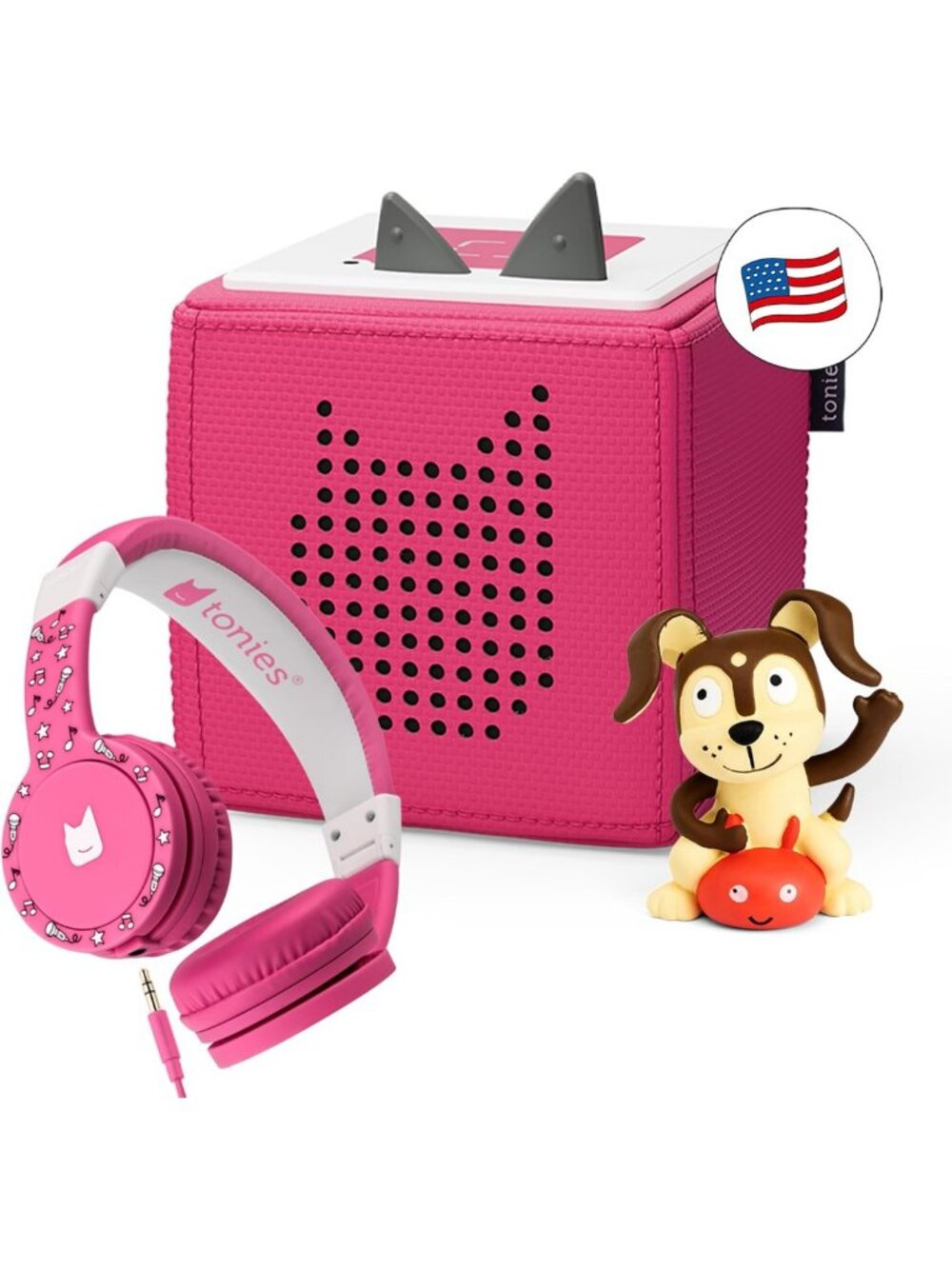 Cozy Pink Audio Player & Headphones Bundle - Fun Learning & Playtime Toy